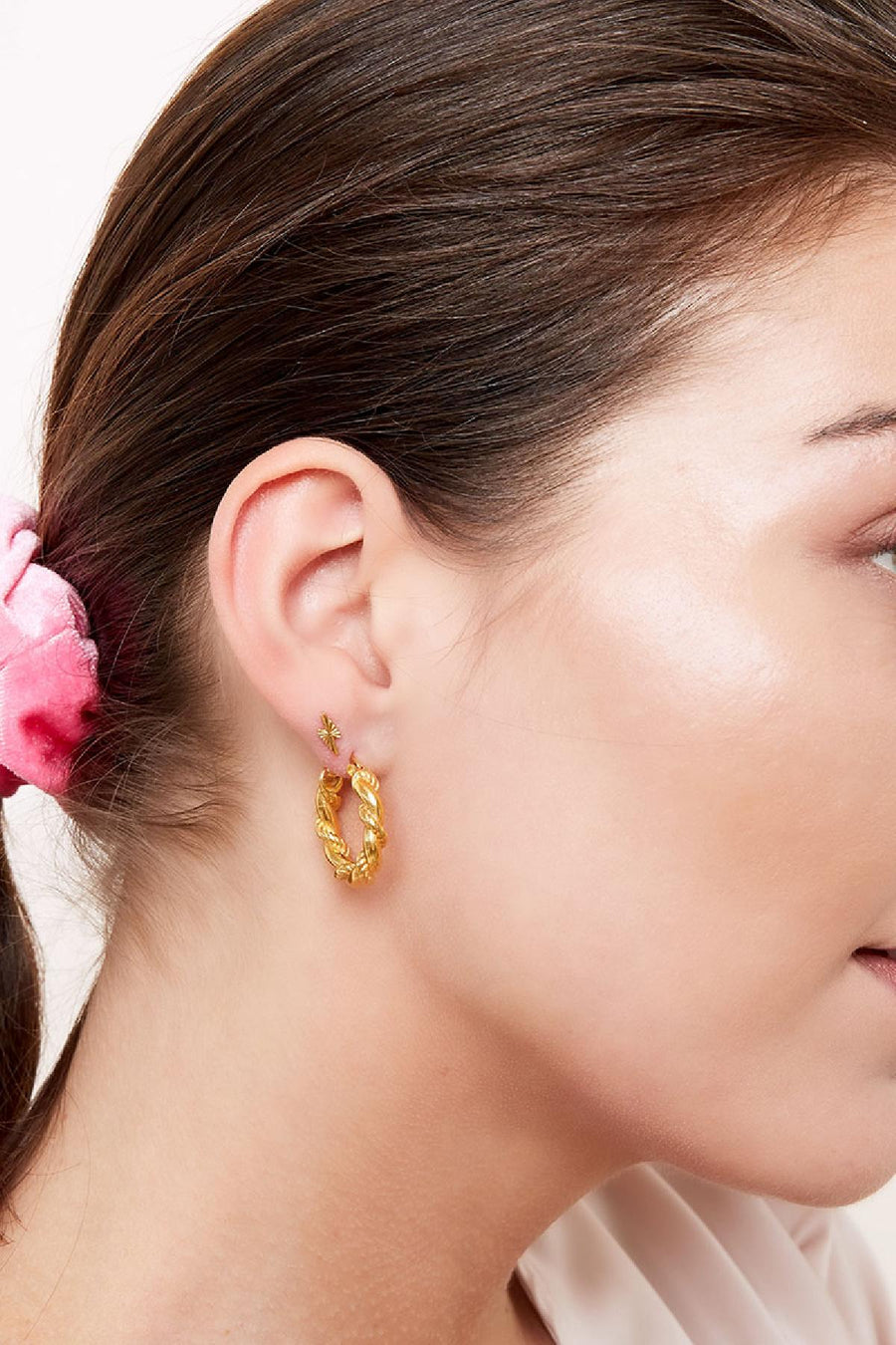 Strike of Hope Earrings | Gold Stainless Steel