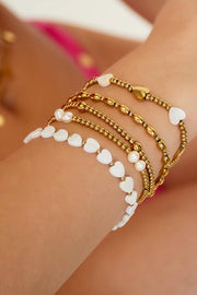 Seashells of Love Bracelet | Heart-Shaped Sea Shells