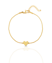 Golden Heart Stainless Steel Bracelet | Minimalist Elegance