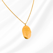 ✨ Blooming Birth Month Pendant Necklace - Gold Plated ✨