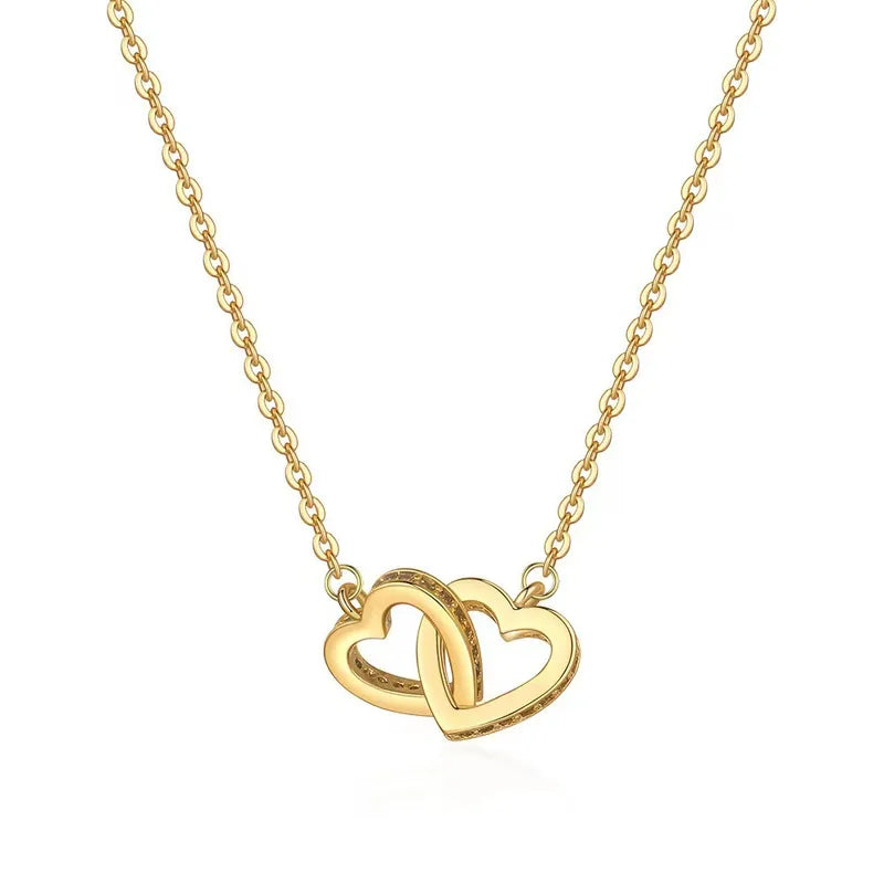 ✨ Enduring Heart Necklace - Titanium Steel with Gold Plating ✨