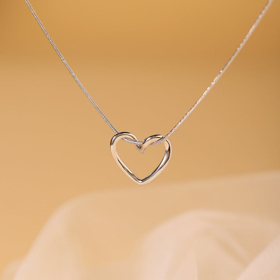 ✨ Open Heart Necklace - 18K Gold or Silver Plated ✨