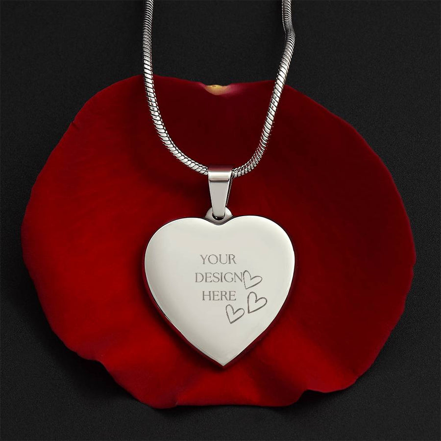 Engraved Heart Necklace – A Timeless Gift of Love and Connection