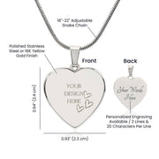 Engraved Heart Necklace – A Timeless Gift of Love and Connection