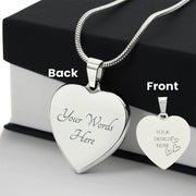 Engraved Heart Necklace – A Timeless Gift of Love and Connection