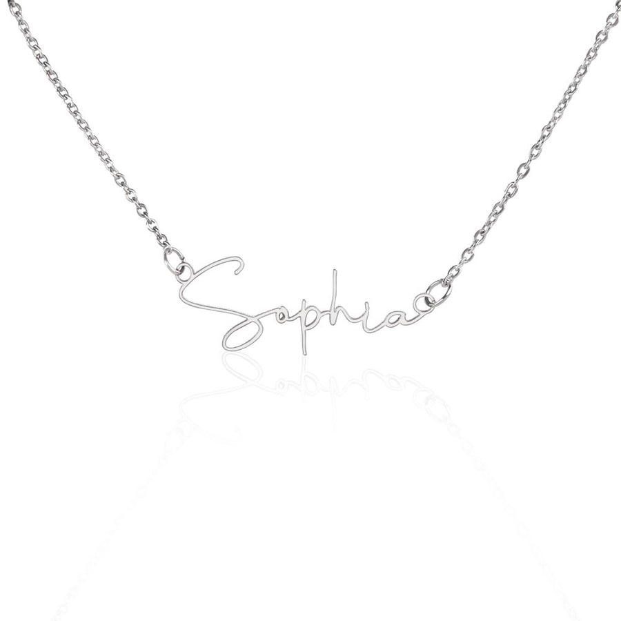 Signature Style Name Necklace – A Personalized Gift of Love and Remembrance