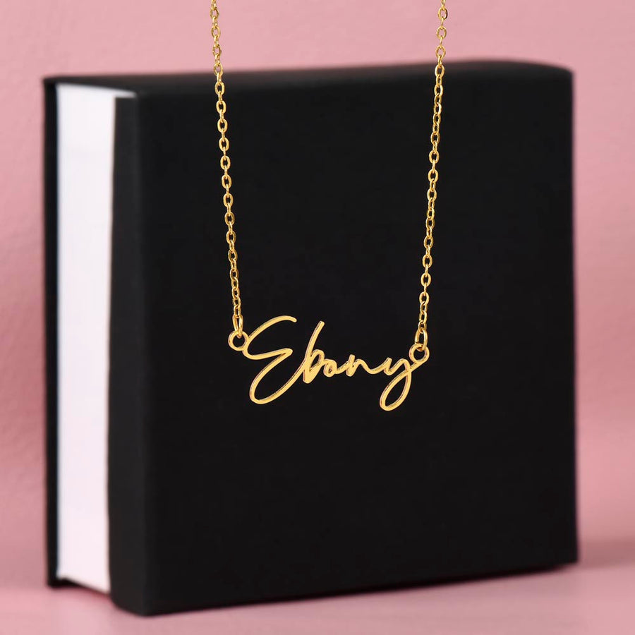 Signature Style Name Necklace – A Personalized Gift of Love and Remembrance