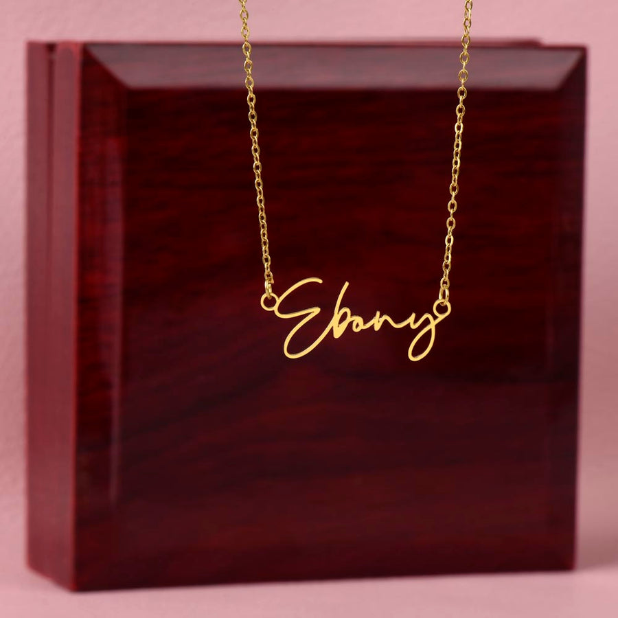 Signature Style Name Necklace – A Personalized Gift of Love and Remembrance