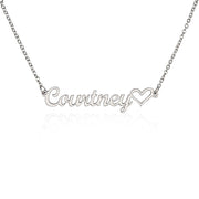 Personalized Heart Name Necklace – A Meaningful Keepsake for Love, Loss, and Remembrance