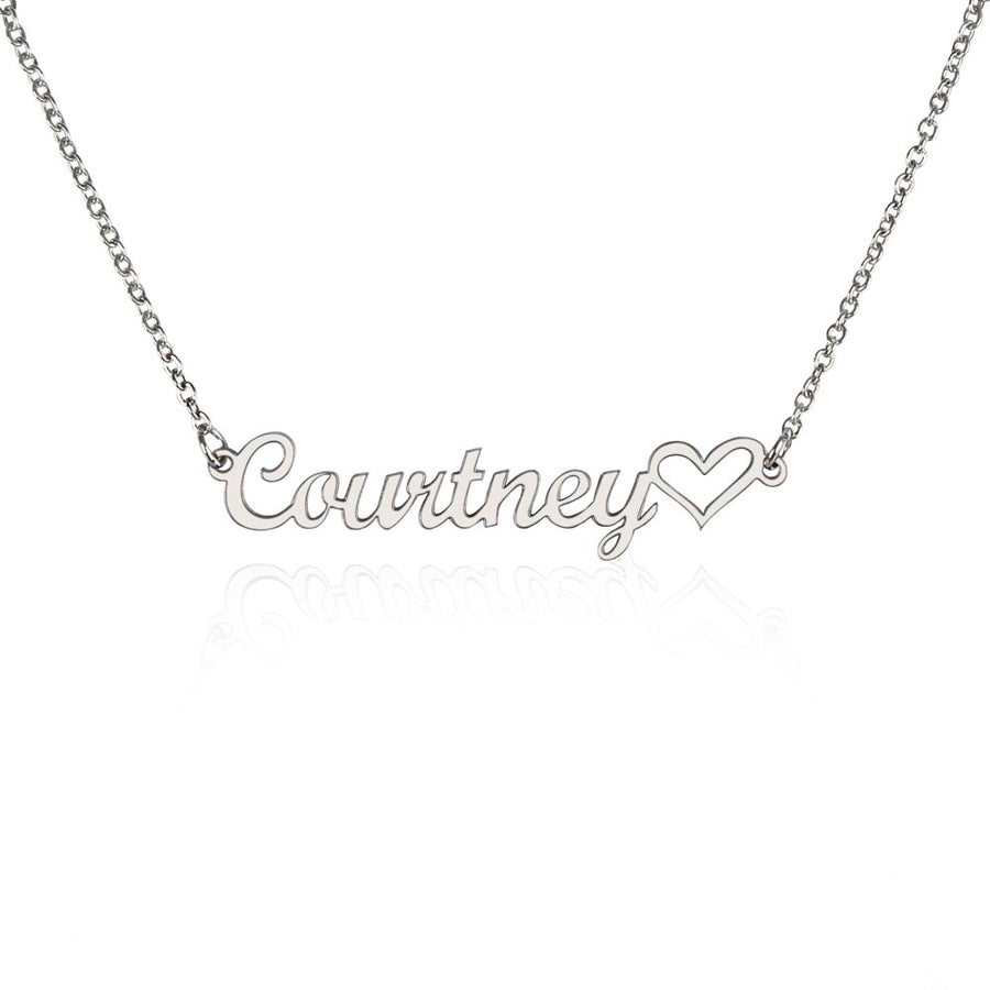 Personalized Heart Name Necklace – A Meaningful Keepsake for Love, Loss, and Remembrance