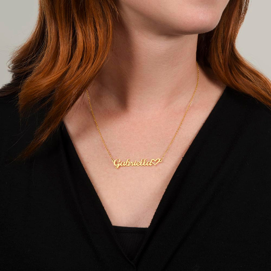 Personalized Heart Name Necklace – A Meaningful Keepsake for Love, Loss, and Remembrance