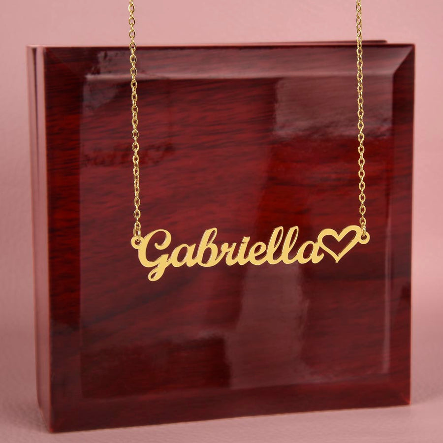 Personalized Heart Name Necklace – A Meaningful Keepsake for Love, Loss, and Remembrance