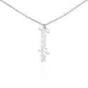 Personalized Vertical Name Necklace – A Heartfelt Keepsake for Love, Loss, and Remembrance