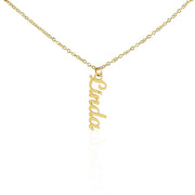 Personalized Vertical Name Necklace – A Heartfelt Keepsake for Love, Loss, and Remembrance