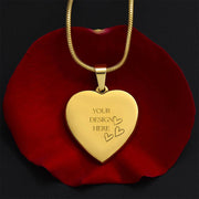 Engraved Heart Necklace – A Timeless Gift of Love and Connection