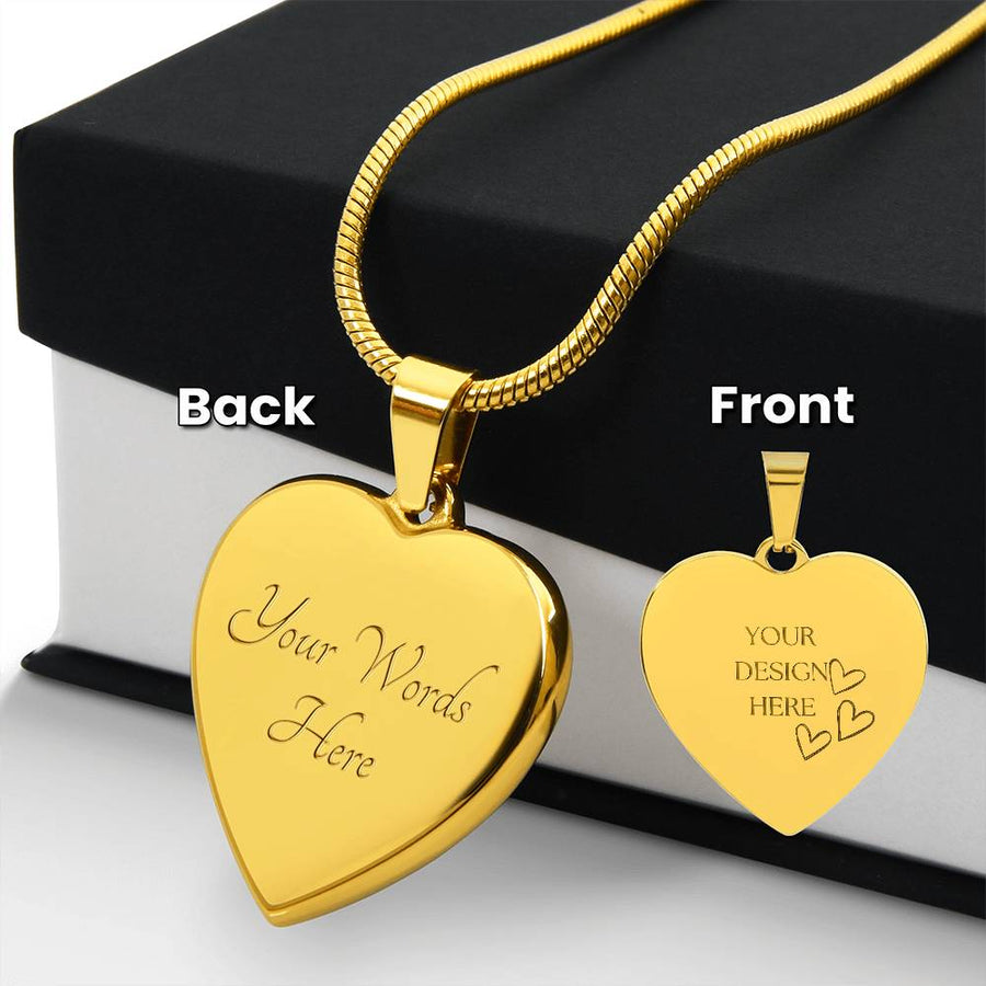 Engraved Heart Necklace – A Timeless Gift of Love and Connection