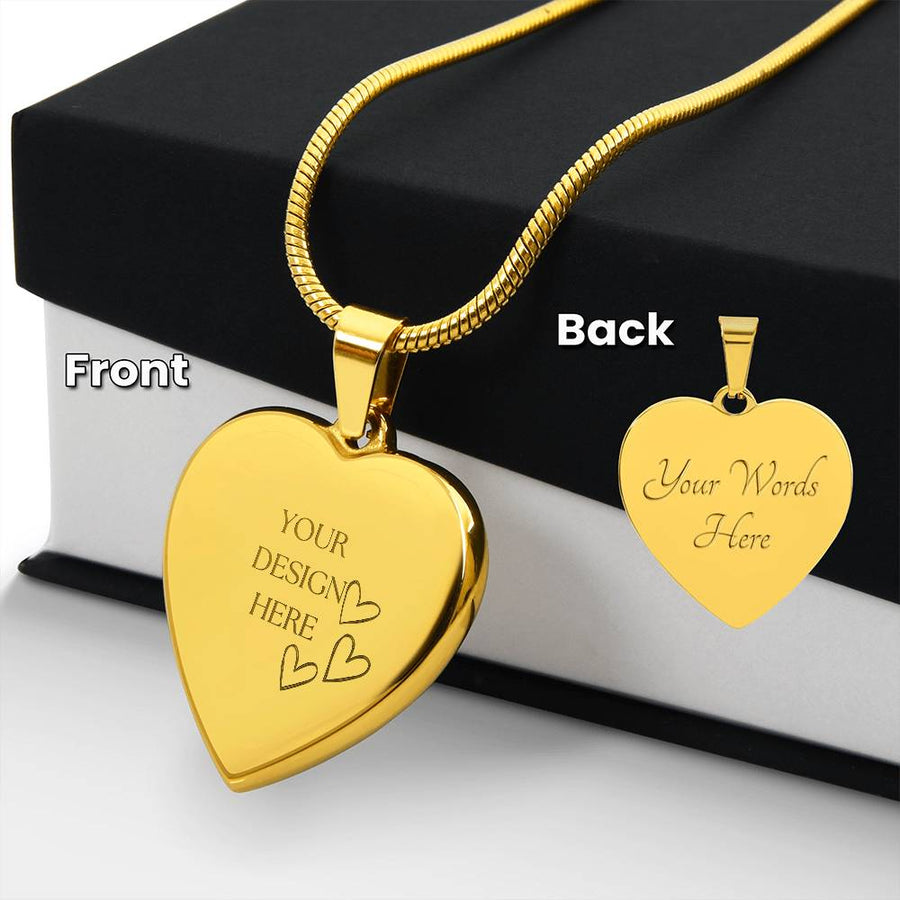 Engraved Heart Necklace – A Timeless Gift of Love and Connection