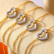 Gold-Plated Heart Bracelet – A Timeless Symbol of Love and Remembrance