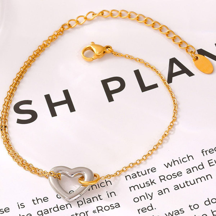 Gold-Plated Heart Bracelet – A Timeless Symbol of Love and Remembrance